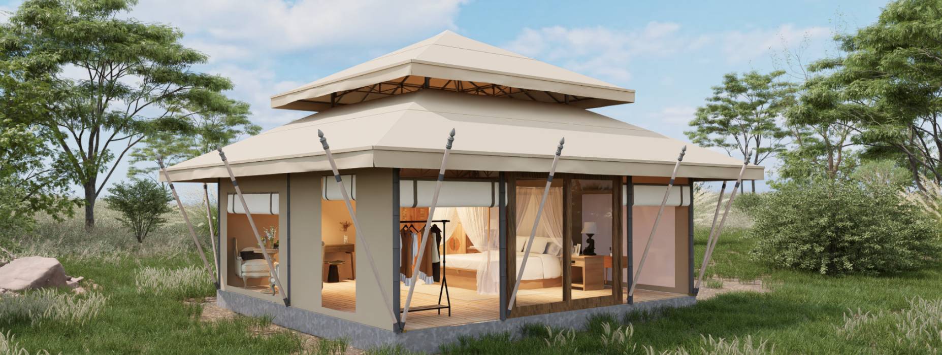 崇州市户外野奢帐篷